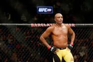 NEW YORK, NY - FEBRUARY 11:  Anderson Silva of Brazil looks on before fighting against Derek Brunson (not pictured) of United States in their middleweight bout during UFC 208 at the Barclays Center on February 11, 2017 in the Brooklyn Borough of New York City.  (Photo by Anthony Geathers/Getty Images)